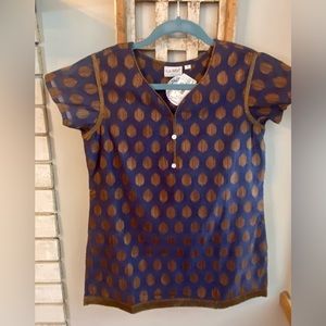 New, Lrg. LA Fille silk tunic top